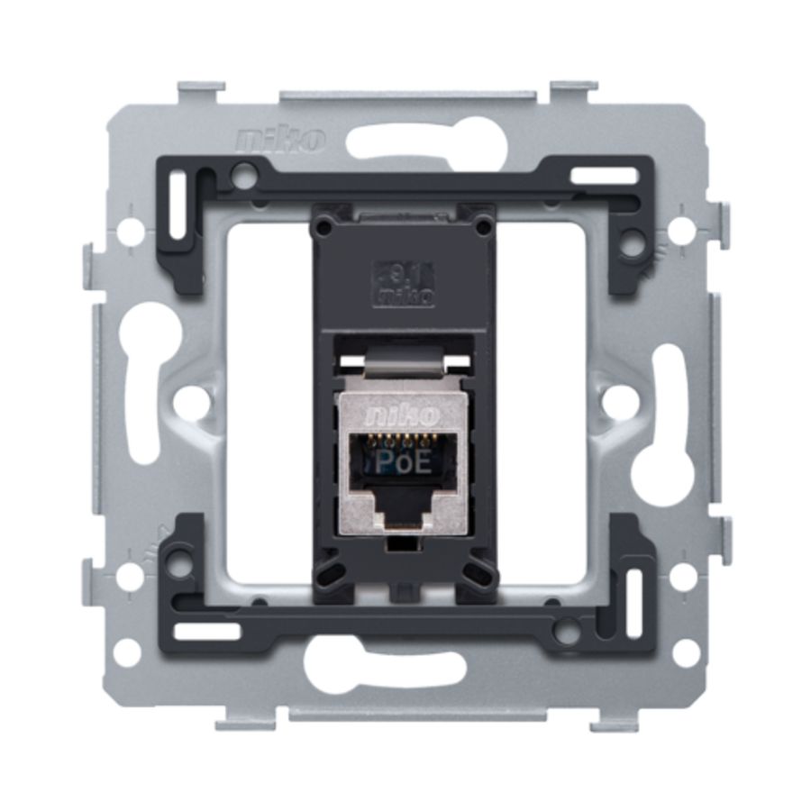 Mechanisme 1RJ45-aansl. STP Cat. 6 PoE++ vlak