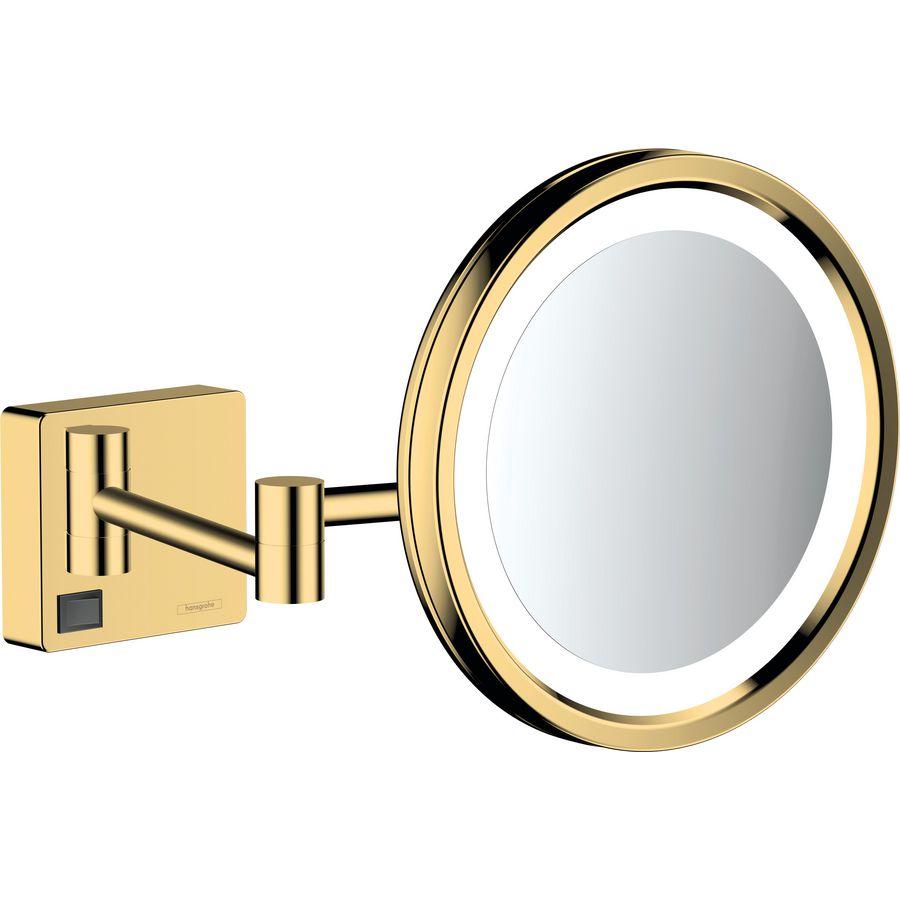 AddStoris scheerspiegel+LED Licht polished gold optic