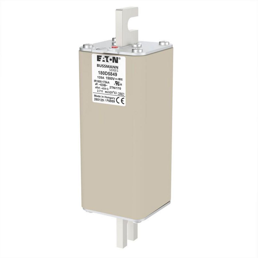Fuse-link high speed 125A 1500 Vdc 100 kA @10 ms L/R: 250 kA