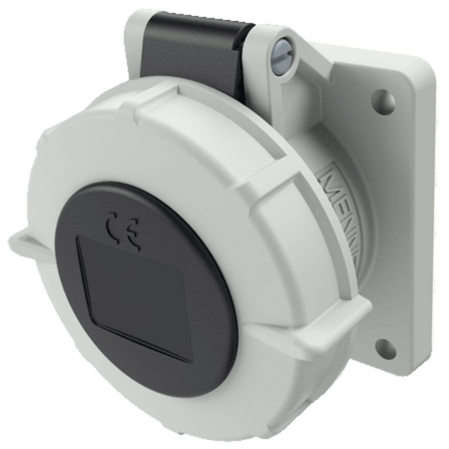 Inbouwwandcontactdoos 16A 4-polig  7H 500V IP67 TwinCONTACT