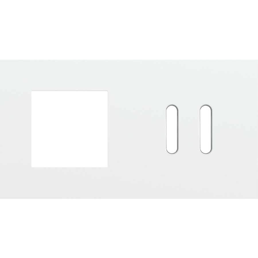 Afdekplaat 2-voud horiz. 71mm centerafst. 154-56808