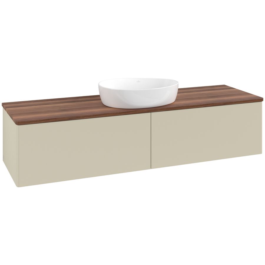 Wastafelonderkast Antao 1600x360x500mm S.Grey Matt Lacquer K36012HJ