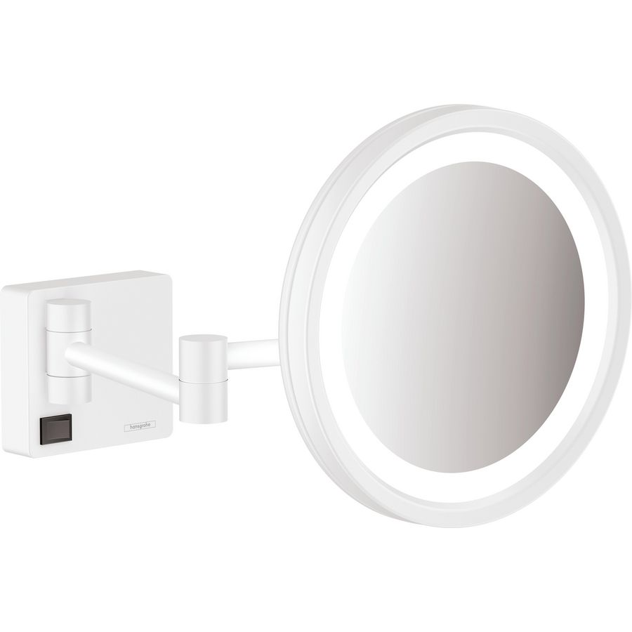 AddStoris scheerspiegel+LED Licht mat wit