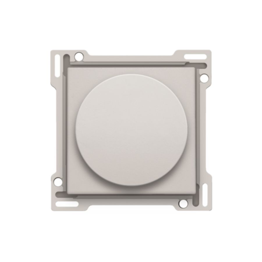 Afwerkingsset draaiknopdimmer/snelh.reg. incl.draaikn l.grey