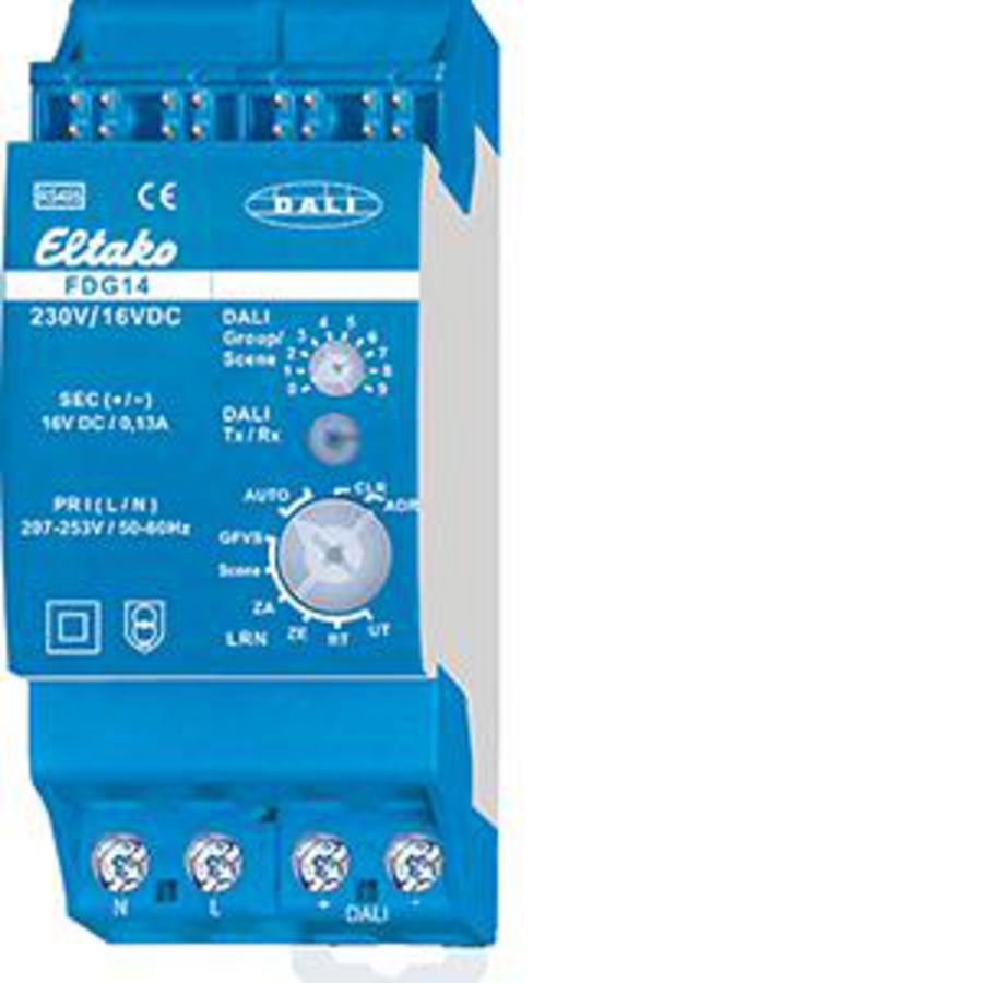 DIN-rail EnOcean RS485-bus 14-serie DALI gateway
