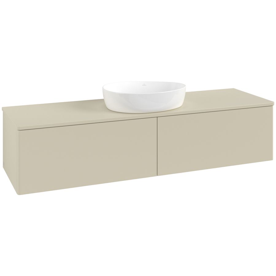 Wastafelonderkast Antao 1600x360x500mm S.Grey Matt Lacquer K36050HJ