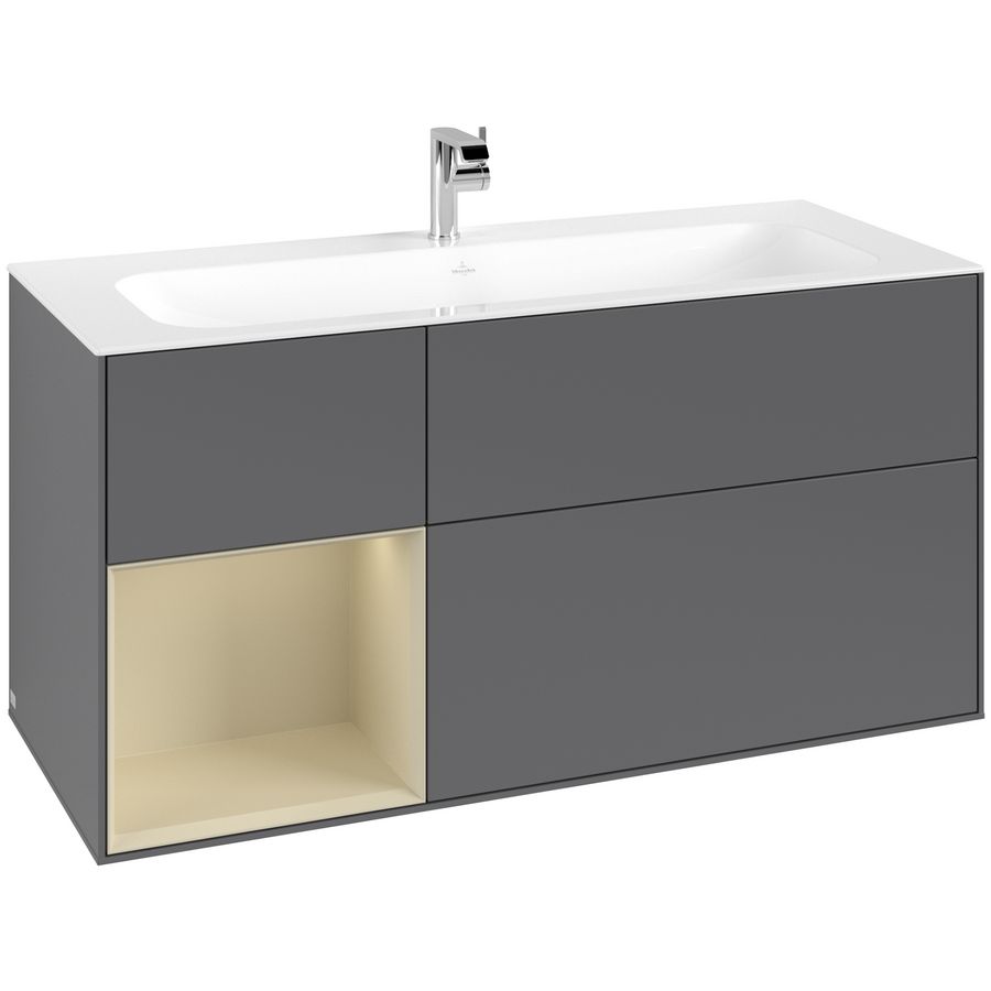 Wastafelonderkast Finion 1196x591x498mm Antr. Matt Lacquer G060HJGK