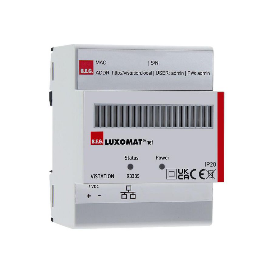 Visualisatie / applicatiecontroller KNX DIN-rail montage gri