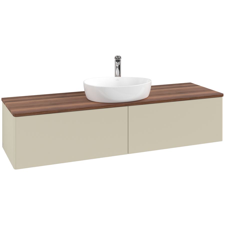 Wastafelonderkast Antao 1600x360x500mm S.Grey Matt Lacquer K36052HJ