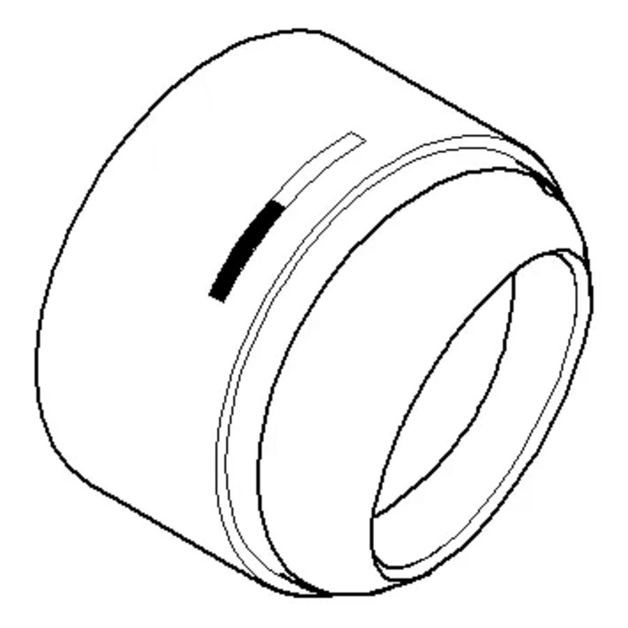 Kapje 37x28mm chr 092830031-00