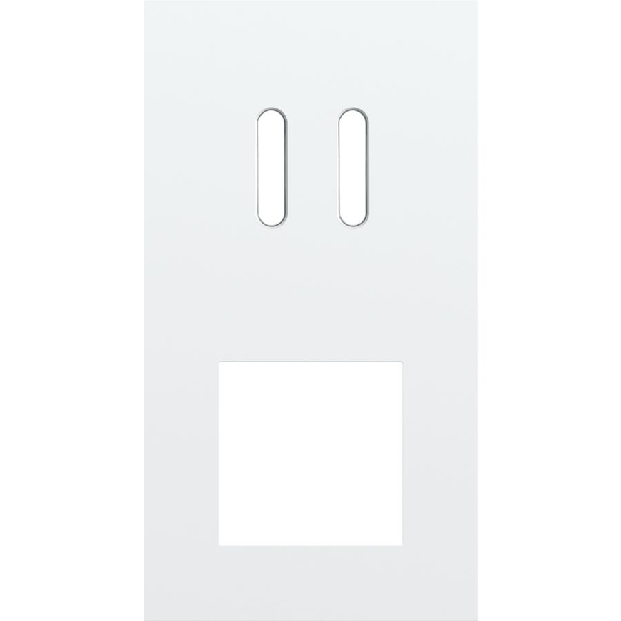 Afdekplaat 2-voud vertic. 71mm centerafst 154-56856