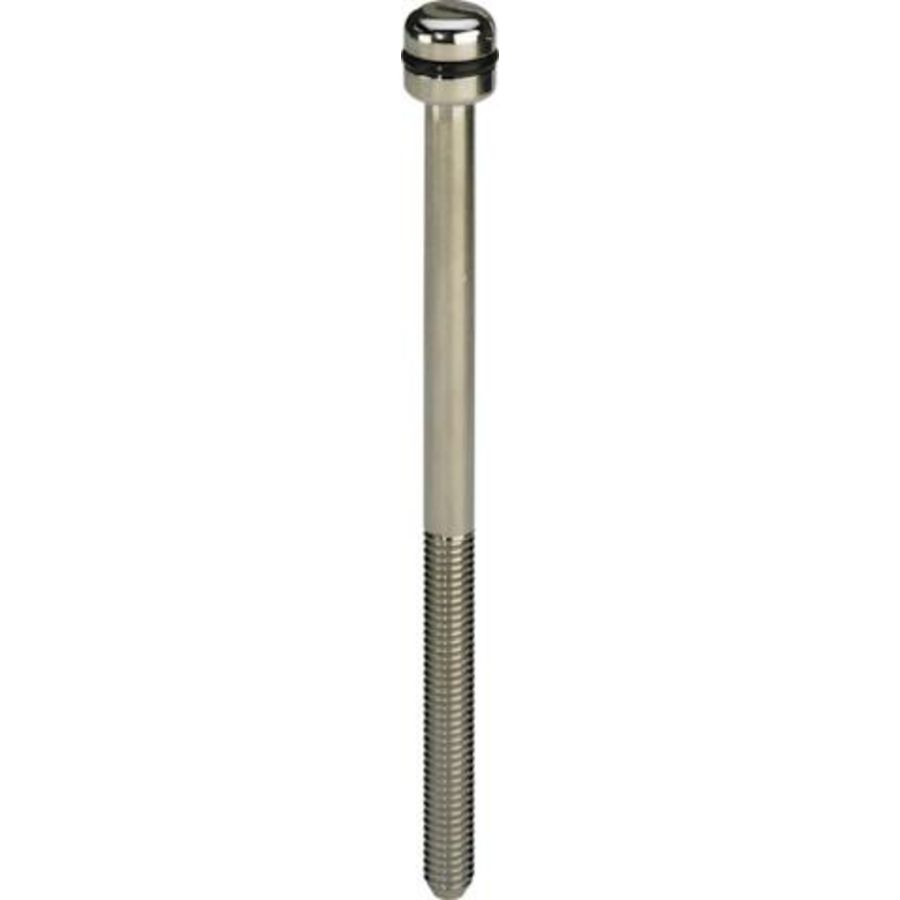 Schroevenset M5x78 messing/mat-vernikkelt