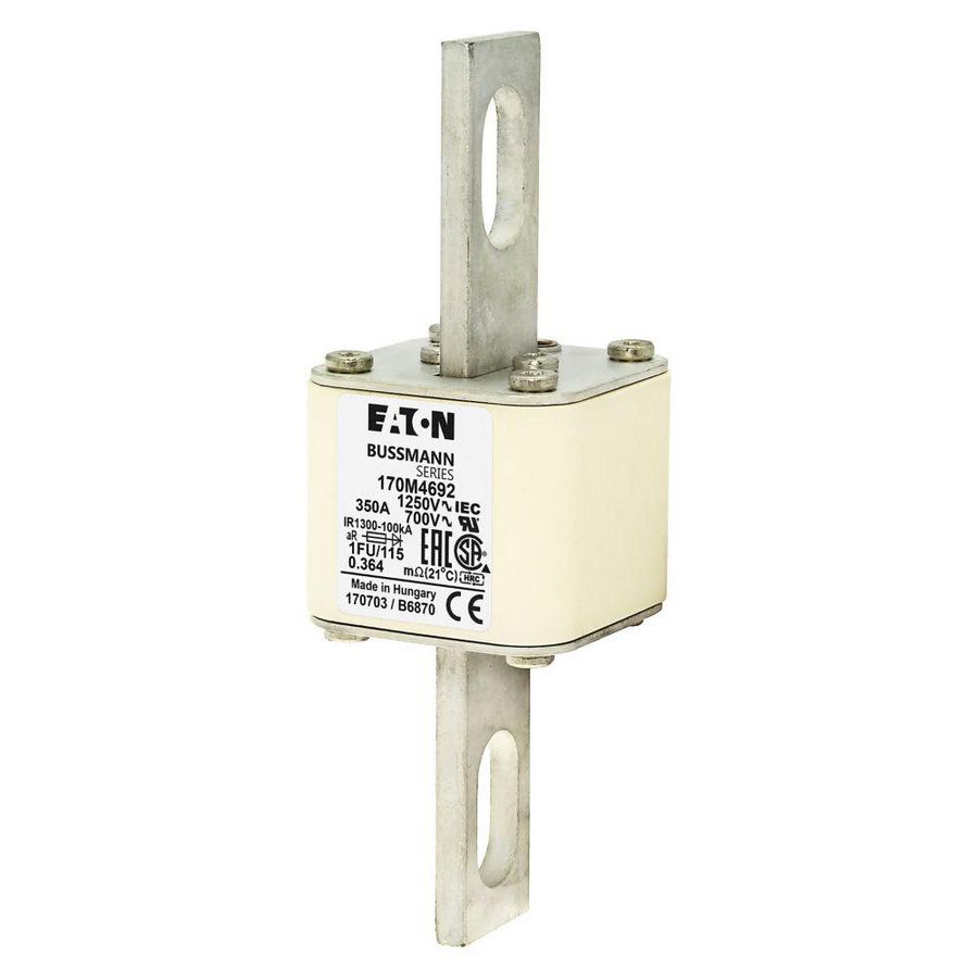 Zekering hoge snelheid 350A AC 1250V size 1 53x69x160mm a