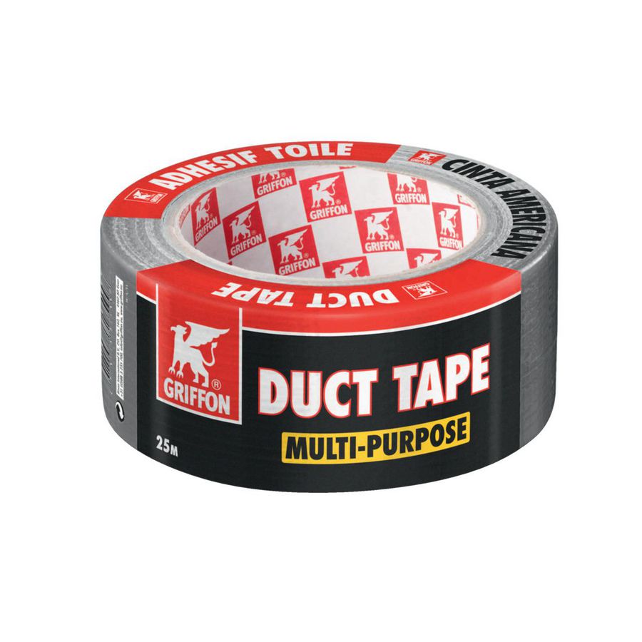 Duct Tape Multi-Purpose grijs 48mm rol 25m VVE=24