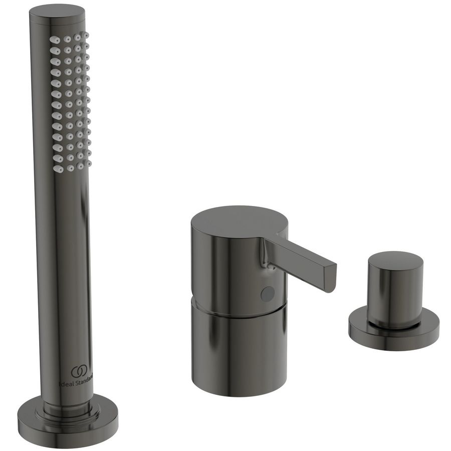 Joy badmengkraan 3-gats badrand zonder uitloop magnetic grey (grijs)