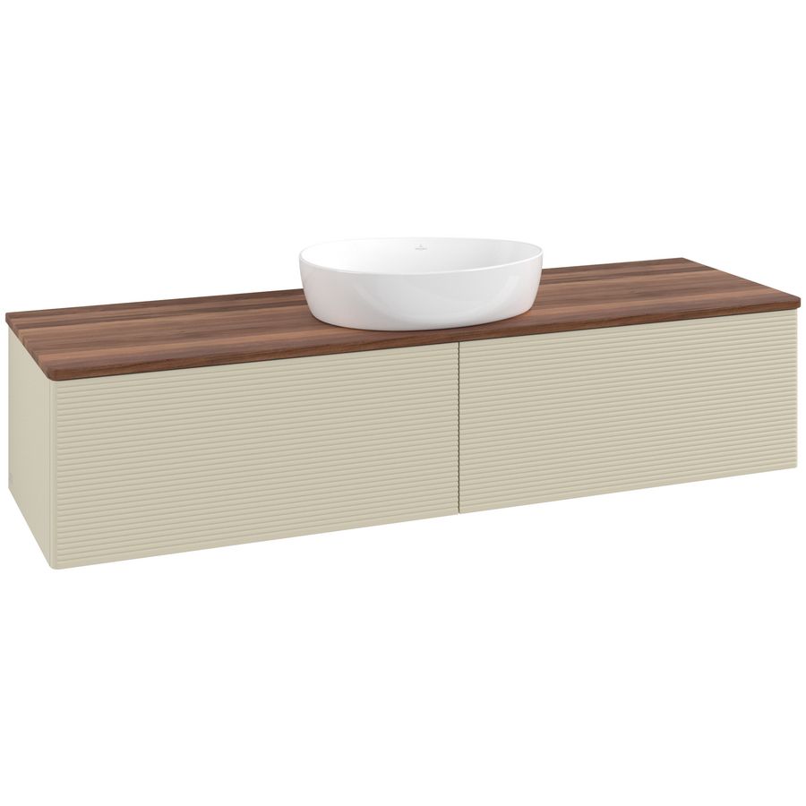 Wastafelonderkast Antao 1600x360x500mm S.Grey Matt Lacquer K36112HJ