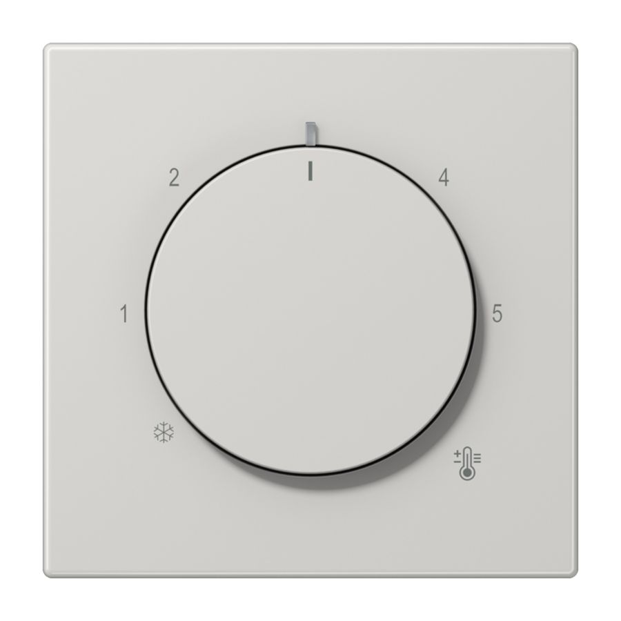 Thermostaatafdekking LS slagvast lichtgrijs