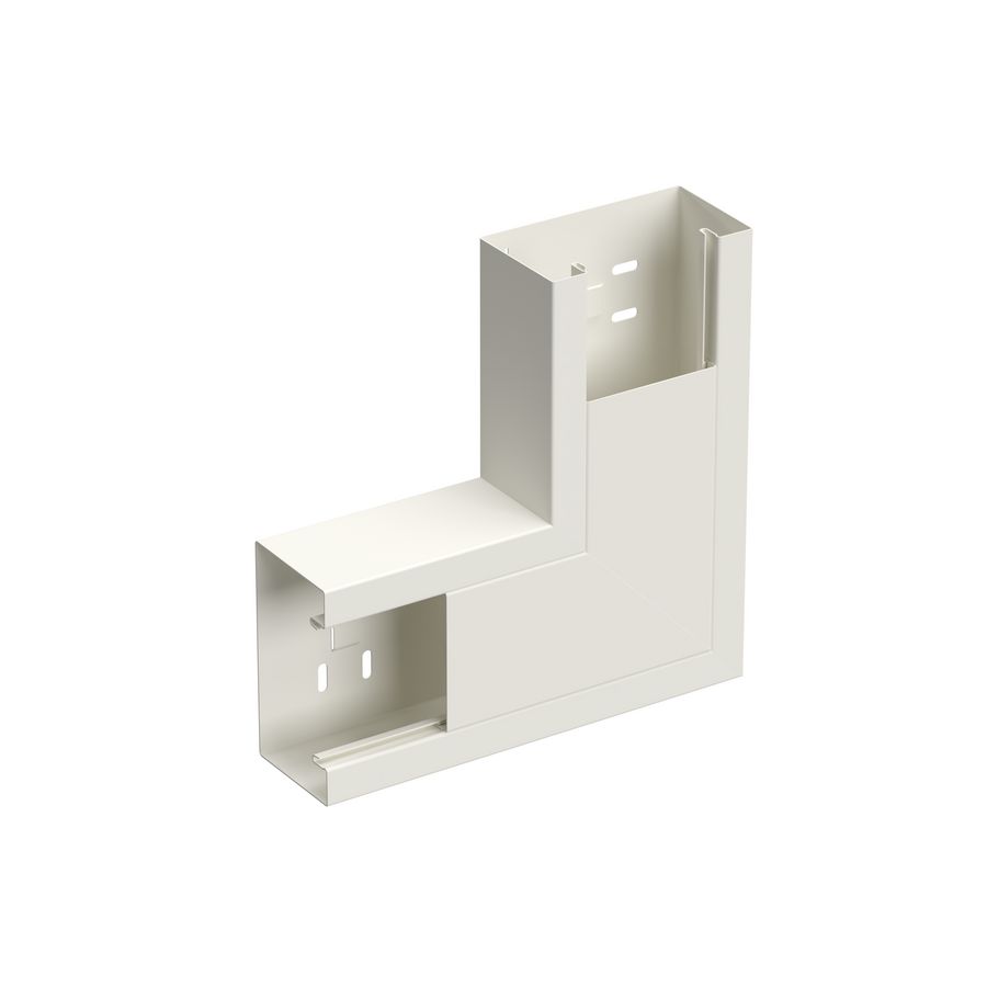 Verticaal hoekstuk wandgoot WGX-LSU120X65+D wit RAL9010