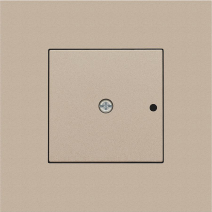 Afwerkingsset 1-kanaals inbouw RF met enkelpolig champagne