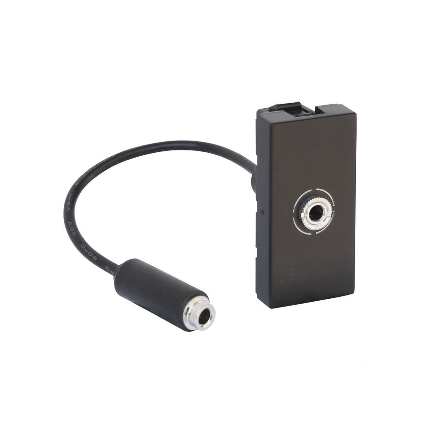 Jack pre-connect 1 module mat zwart Mosaic