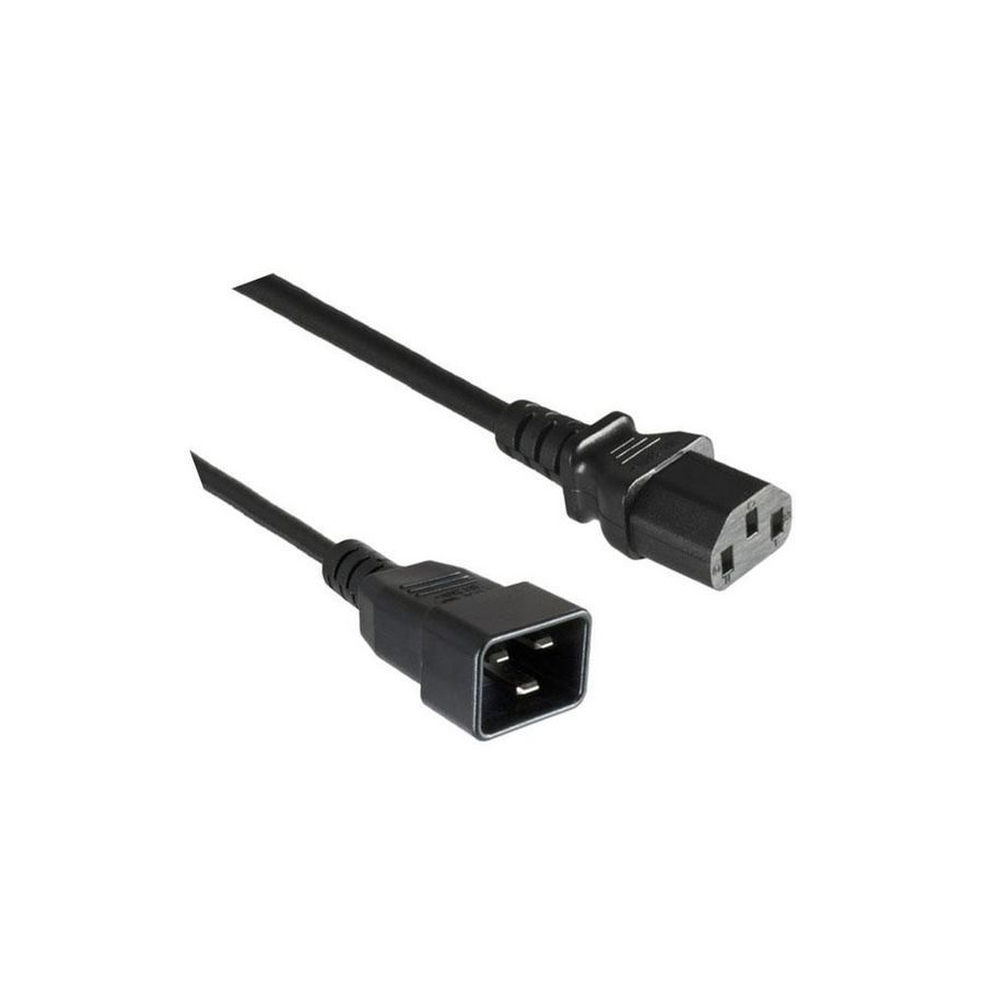 Powercord jumper C13- C20 zwart 3.0mtr.
