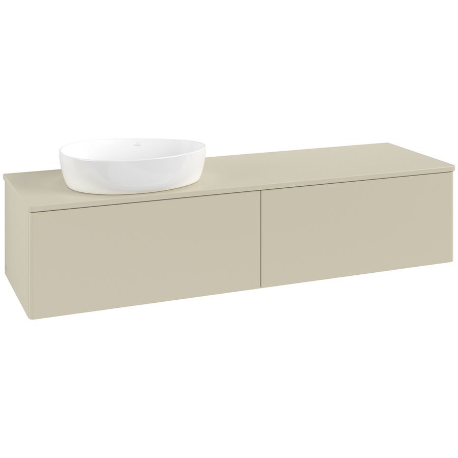 Wastafelonderkast Antao 1600x360x500mm S.Grey Matt Lacquer K37050HJ