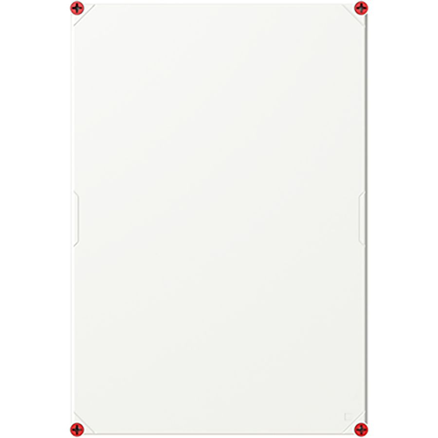 Installatiekast VMS 64 deksel GRIJS INCL. SLUITING ROOD