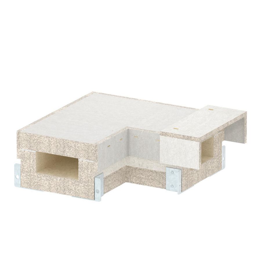 Bocht 90gr voor BSKH09-K0511 50x110 glasvezel grijs