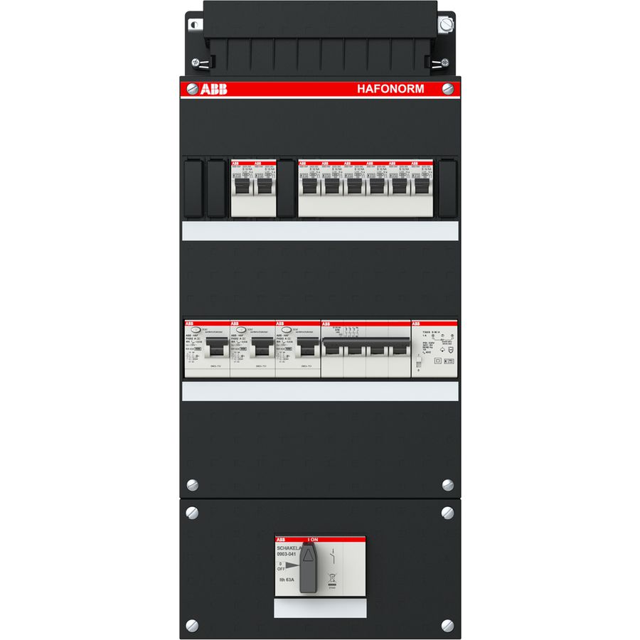 Groepenkast 8x achter 3x30mA HS+D+T 3-fasen 1SPF006907F1755