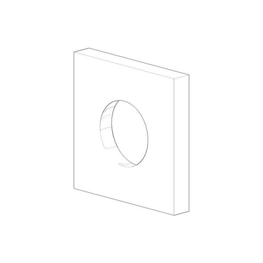 Rozet M33x1,5 60x60x9mm chr