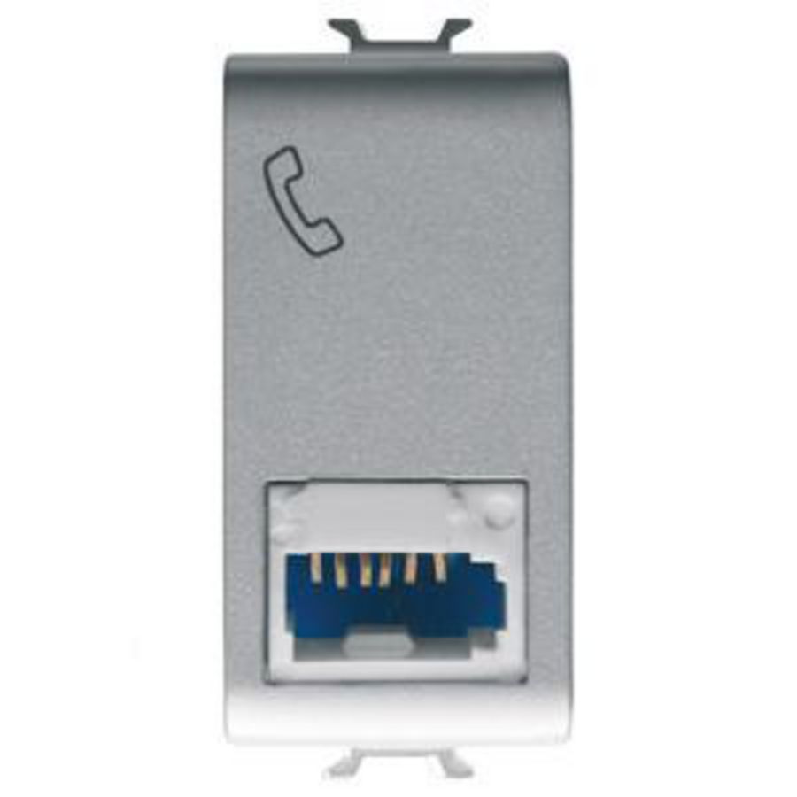 BRITISH STANDARD TELEPHONE SOCKET-6 CONTACTS-SCREW-ON TE