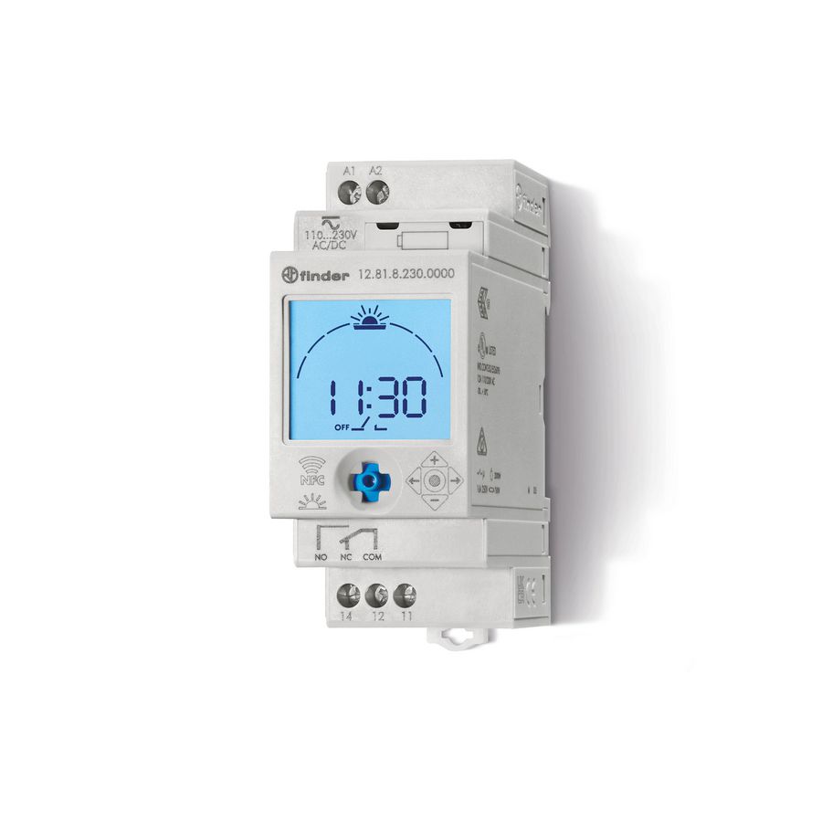 Tijdschakelklok 1 wisselcontact 16A 230V AC 12.81.8.230.0000