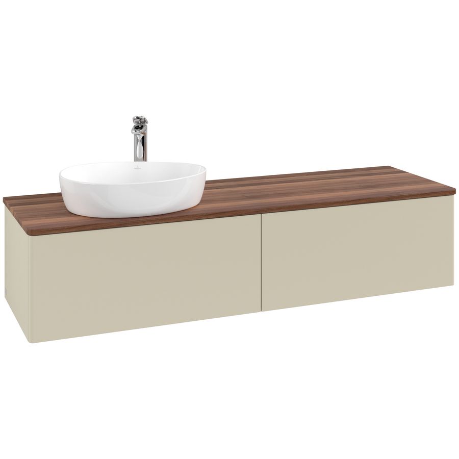 Wastafelonderkast Antao 1600x360x500mm S.Grey Matt Lacquer K37052HJ