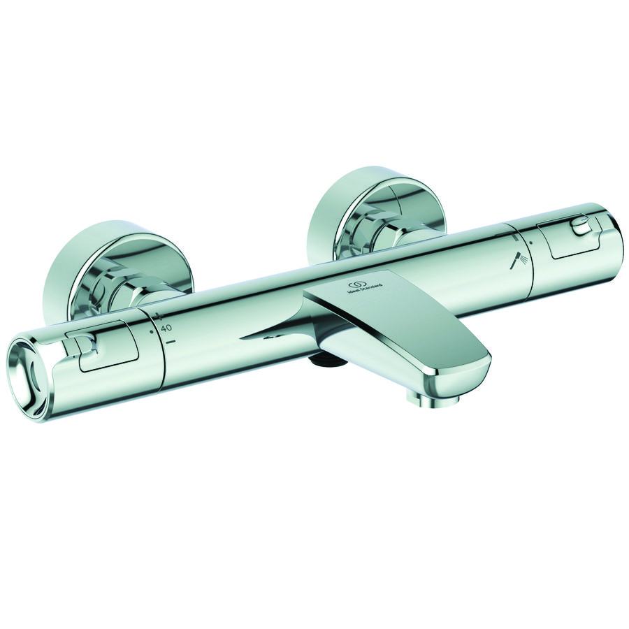 Badthermostaat met omstel CERATHERM T50 chroom cool body 150mm incl. S-koppeling