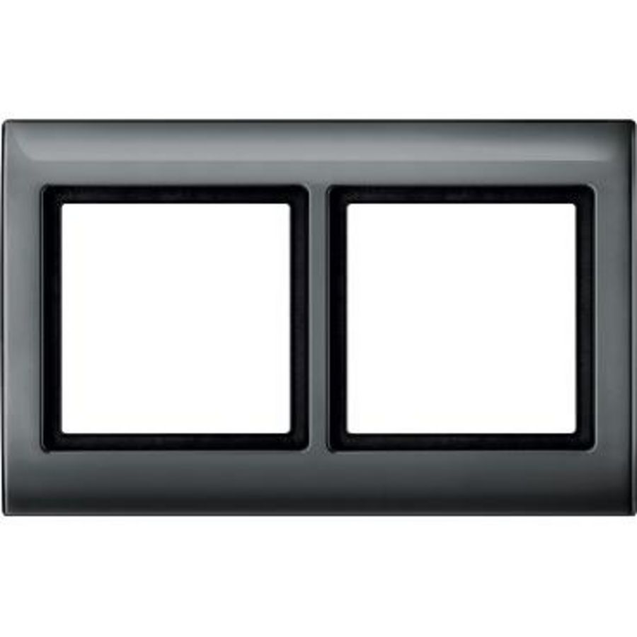 Afdekraam 2-voudig Antraciet IP44 Aquadesign