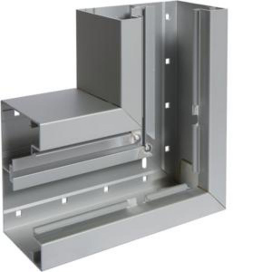 Vlakke hoek aluminium goot BRA 85x130mm natuurgeeloxeerd