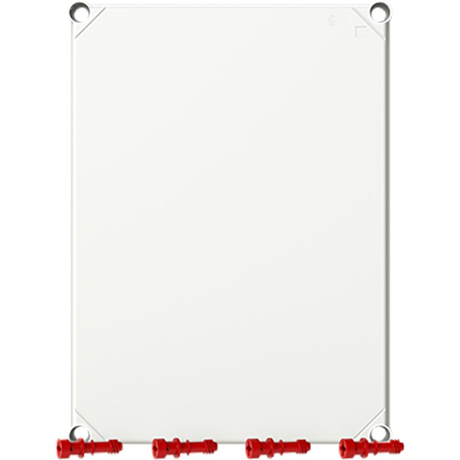 Installatiekast VMS 43 deksel GRIJS incl. sluiting rood