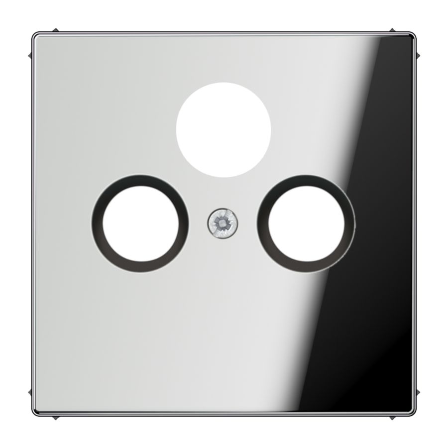 Afdekking glans chroom voor SAT-TV LS