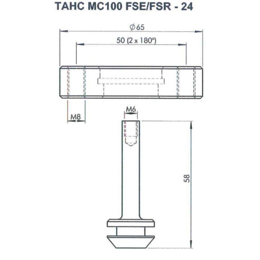 Adapter tbv KTM TAHC MC100 FSE / FSR