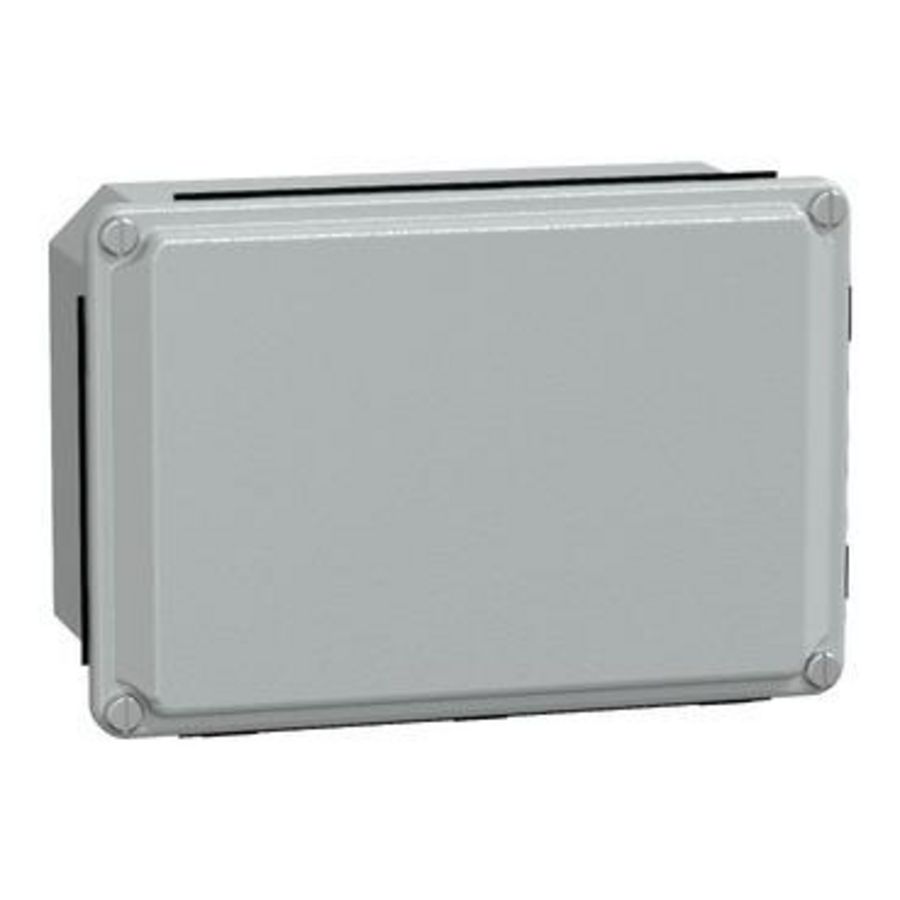 Klemmenkast Laag deksel 155x105x61mm IP55 Grijs Spacial SDB