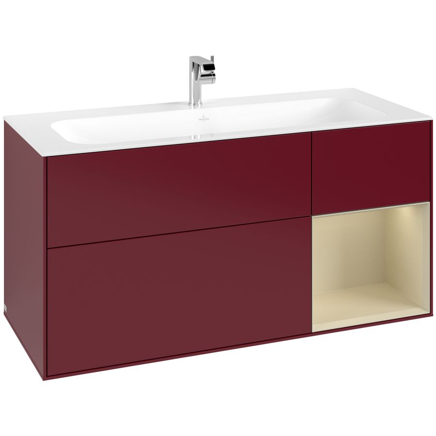 Wastafelonderkast Finion 1196x591x498mm Peony Matt Lacquer G070HJHB