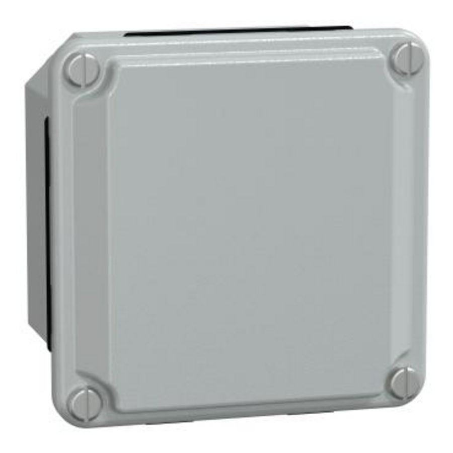 Klemmenkast Laag deksel 85x85x49mm IP55 Grijs Spacial SDB