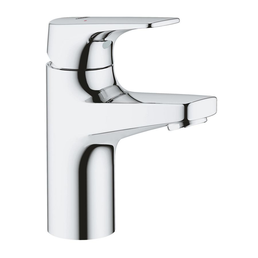 Bauflow S-size wastafelmengkraan gladde body chroom
