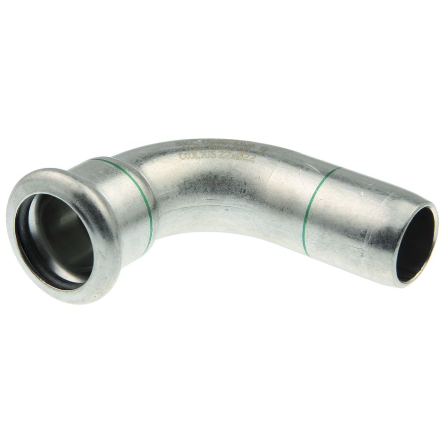 Insteekbocht 90° Xpress RVS 22x spie 22mm R2711