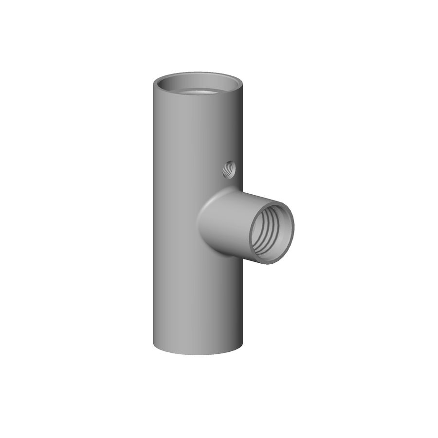 Aansluiting T-stuk 25X75mm-LG gebor