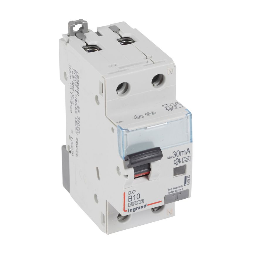 Aardlekautomaat DX3 1P+N B10A 6000A 30mA