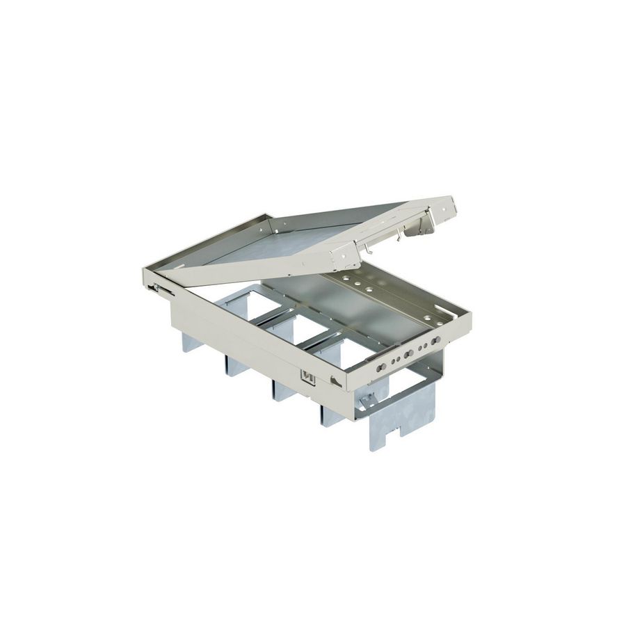 Inbouweenheid 4 x 2-v Modul 45 282x160x70 rvs A2