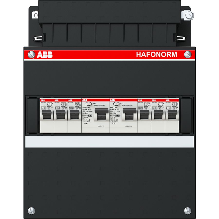 Installatiekast 6x achter 2x30mA 1-f