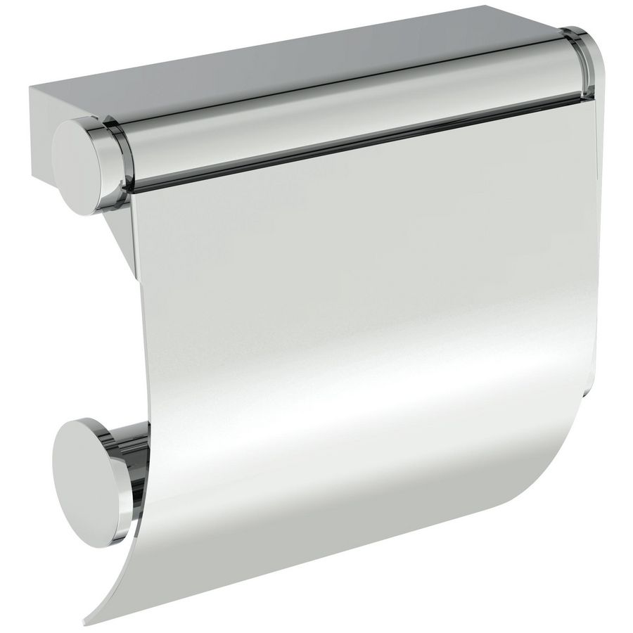 Connect Closetrolhouder chroom met klep