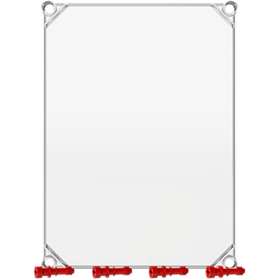 Installatiekast VMS 43 deksel transparant rood VVE=2